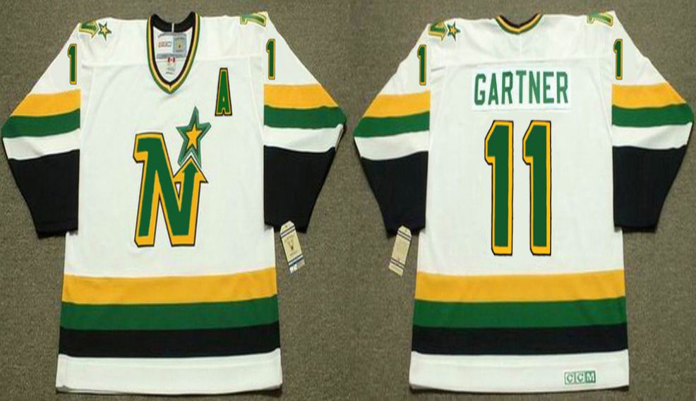 2019 Men Dallas Stars #11 Gartner White CCM NHL jerseys->dallas stars->NHL Jersey